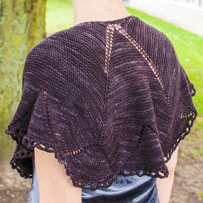 Damson shawl from Ysolda Teague