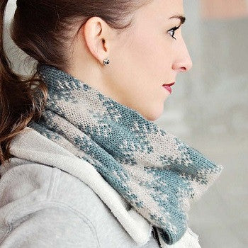 Gradient Scarf from Knitterella in two colors