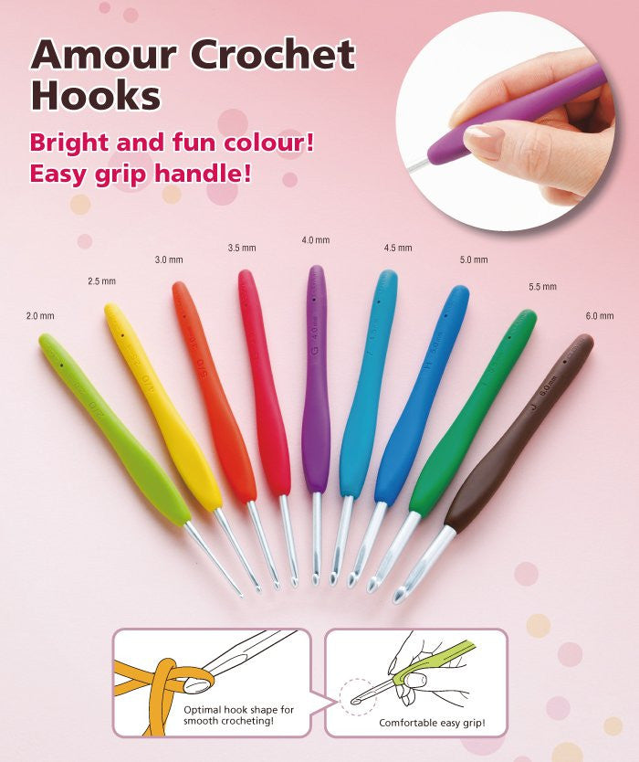 Clover Amour Crochet Hooks - Great Yarn Company