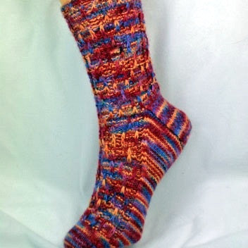 Brick Rib Socks from Gardiner Yarn Works