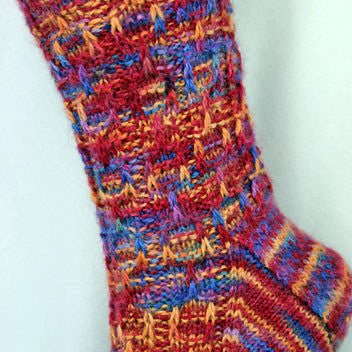 Brick Rib Socks from Gardiner Yarn Works