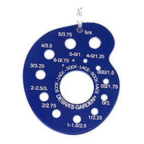 Debra's Garden US Sizes Needle Gauge Pendant