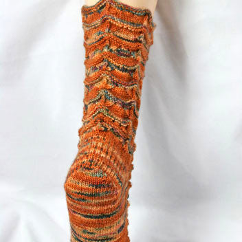 Flamethrower Socks from Gardiner Yarn Works