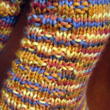Underwater Basketweaving Socks pattern from Gardiner Yarn Works