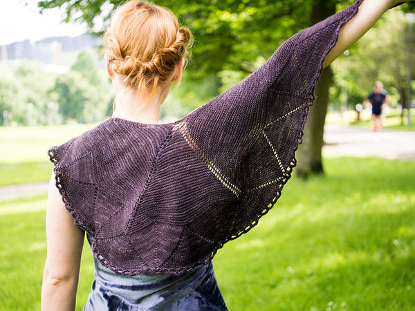 Damson shawl from Ysolda Teague