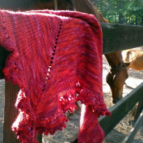 Alfina Maria Shawl Pattern from Heirloom Knits