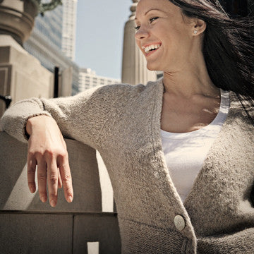 Basic Chic V-Neck Cardi pattern from Chic Knits