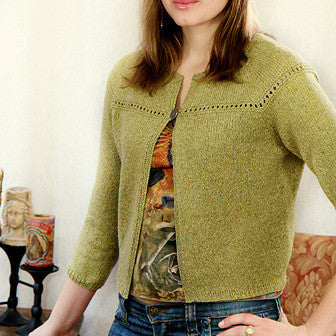 Eyelet Cardi pattern from Chic Knits