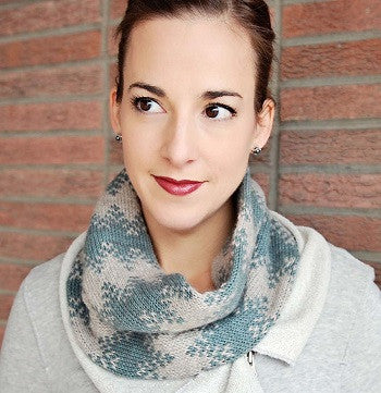 Gradient Scarf from Knitterella in two colors