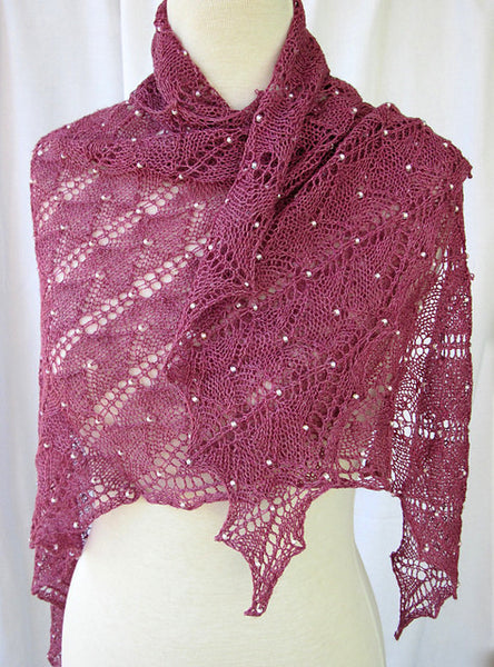 Beaded Lux Shoulder Shawl by Heartstrings Fiberarts