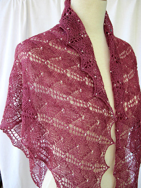 Beaded Lux Shoulder Shawl by Heartstrings Fiberarts