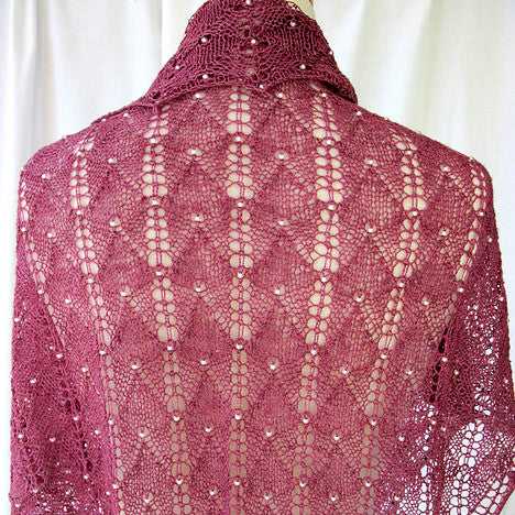 Beaded Lux Shoulder Shawl by Heartstrings Fiberarts