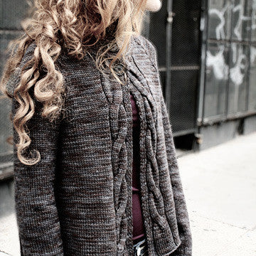 Mondo Cable Cardi pattern from Chic Knits