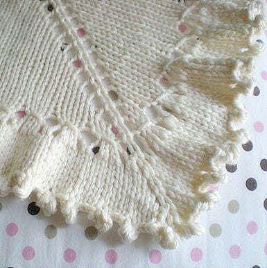 Purl Dreams baby blanket pattern from Heirloom Stitches