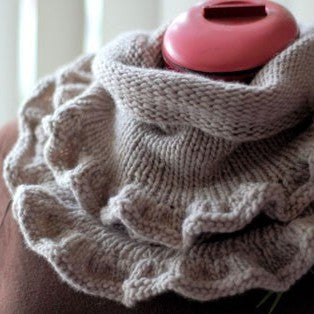 Just Enough Ruffles Scarf pattern from Cosmicpluto Knits