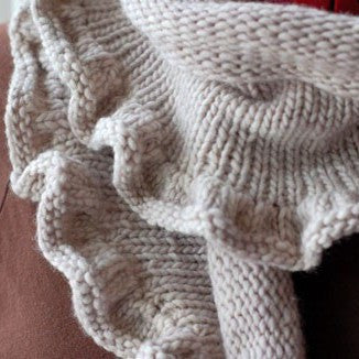 Just Enough Ruffles Scarf pattern from Cosmicpluto Knits