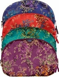 Brocade Satin Accessory Bag