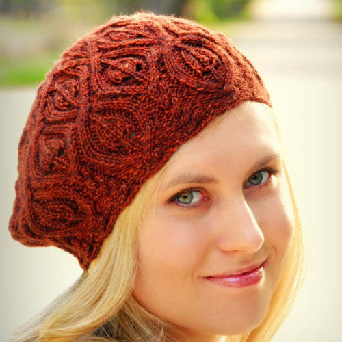Autumn Vines Beret by Never Not Knitting