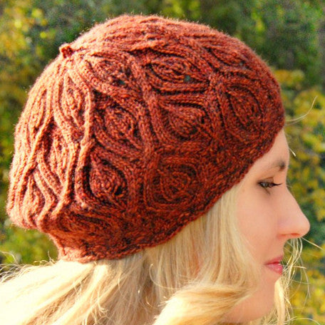 Autumn Vines Beret by Never Not Knitting