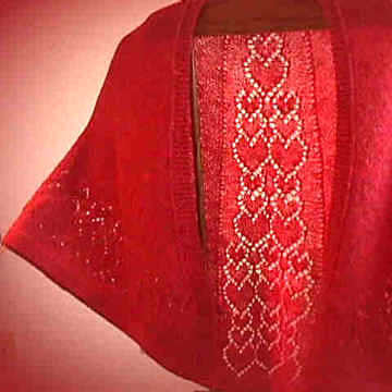 Cascading Hearts Shawl by Heartstrings Fiberarts