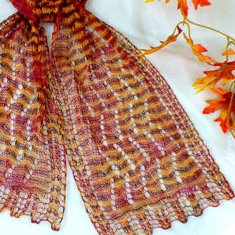 Colorful Splendor Lace Scarf by Heartstrings Fiberarts