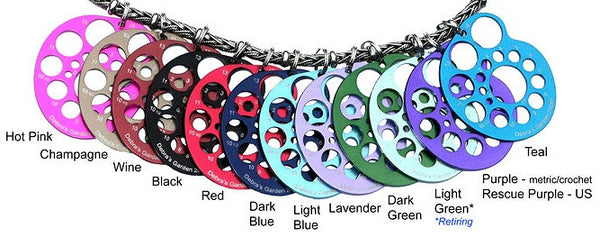 Debra's Garden Crochet Hook Gauge Pendant