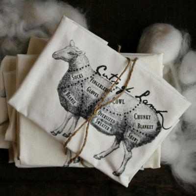 Cuts of Lamb Cotton Tote Bag