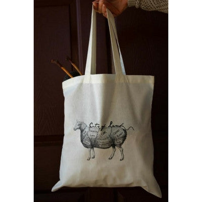 Cuts of Lamb Cotton Tote Bag