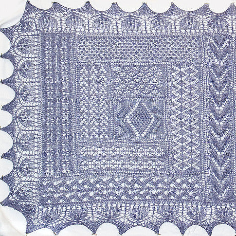Estonian Potpourri Shawl by Alpaca with a Twist