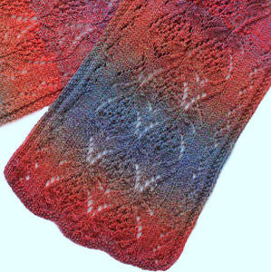 Fall Acorn scarf in Jojoland Melody Yarn