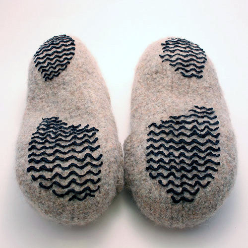 French Press Felted Slippers Knitting Pattern by French Press Knits