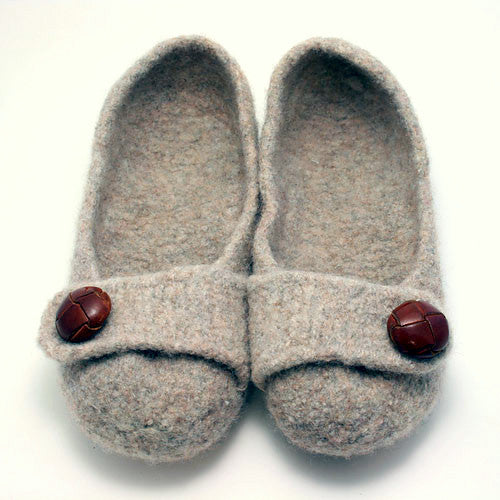 French Press Felted Slippers Knitting Pattern by French Press Knits