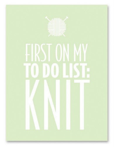 Knitterella Notepad - First on My To Do List