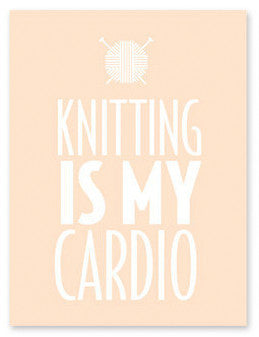 Knitterella Notepad - Knitting Is My Cardio