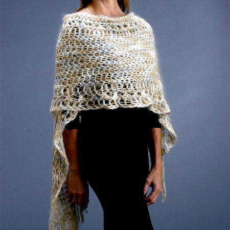 Lacy Crocheted Stole by Fiesta Yarns