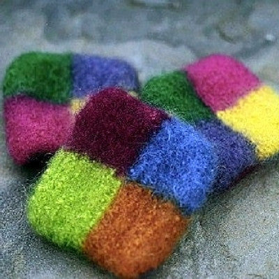 Color Blocks Felted Cat Toys Kit with Catnip