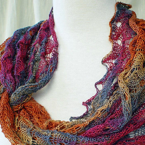 Ring of Lace Wrap Knitting Patterns Heartstrings Fiberarts