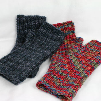 Seeded Rib Wristwarmers from Gardiner Yarn Works
