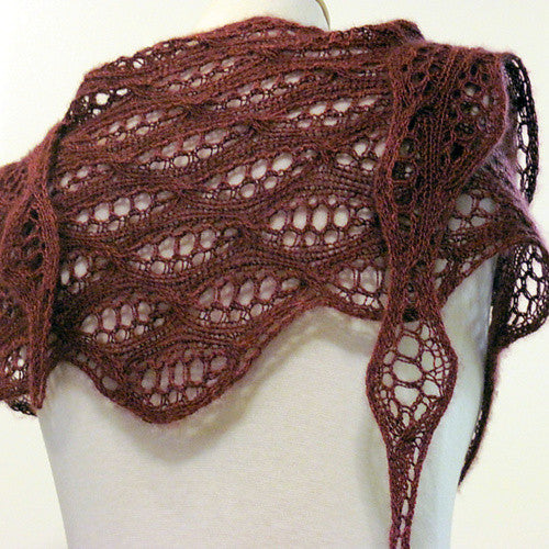 Shallow Sideways Tri Shawl by Heartstrings Fiberarts