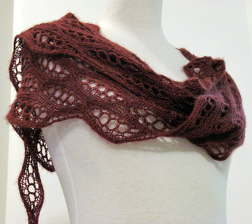 Shallow Sideways Tri Shawl by Heartstrings Fiberarts