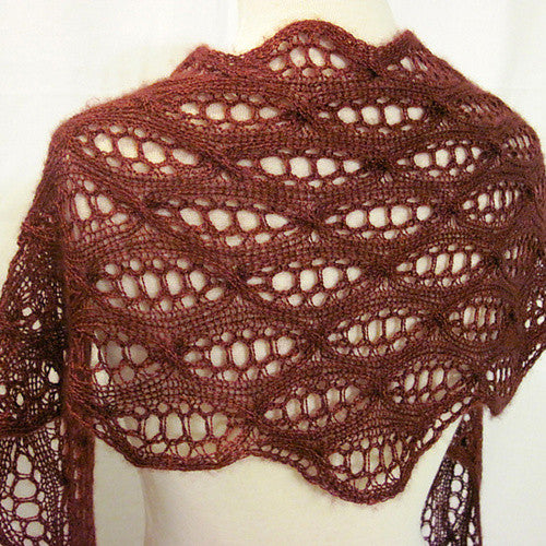 Shallow Sideways Tri Shawl by Heartstrings Fiberarts