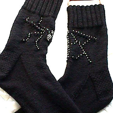 Spider-Web Sockies by Heartstrings Fiberarts