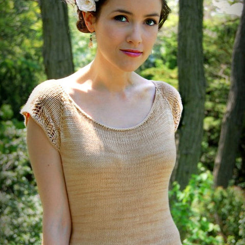 Spring Garden Tee - Adult Sizes by Never Not Knitting
