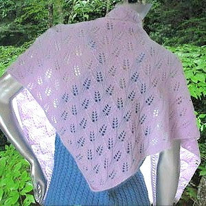 Twin Leaf Shawl pattern from Jojoland